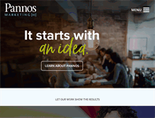 Tablet Screenshot of pannosmarketing.com